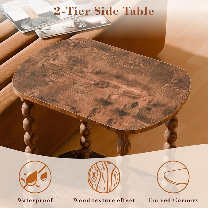 2-Tier Side Table, Small End Table
