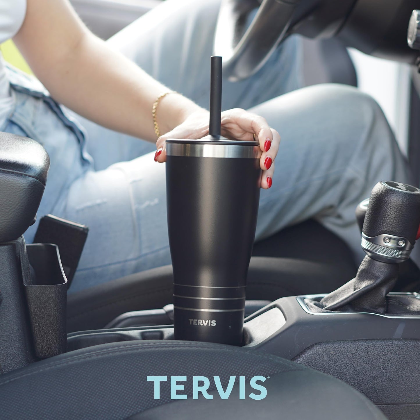 Tervis Beetlejuice Triple Walled Insulated Tumbler Travel Cup Keeps Drinks Cold & Hot, 30oz with Straw Lid, Stainless Steel