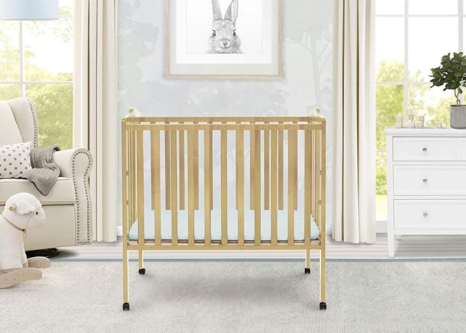 Delta Children Folding Portable Mini Baby Crib
