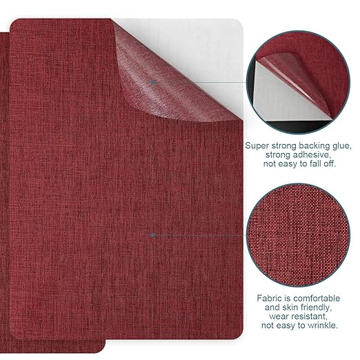 WILDREEDS 2 Pcs 8 x11 Inch Linen Repair Patches, Self-Adhesive Fabric Patch