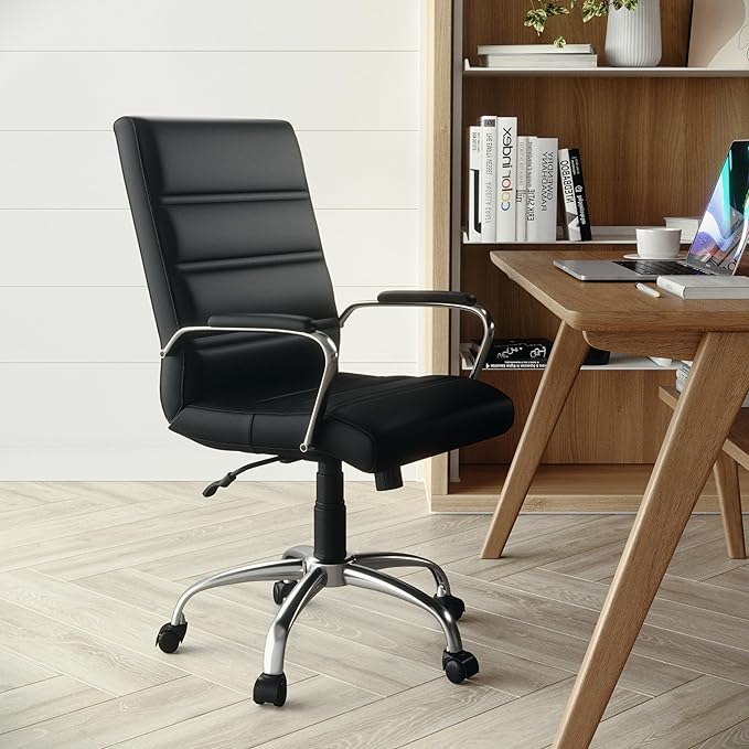 Flash Furniture Whitney Mid-Back Swivel LeatherSoft Desk Chair