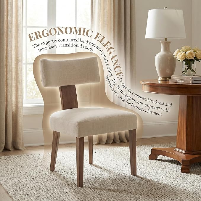 VESCASA Upholstered Farmhouse Dining Chairs