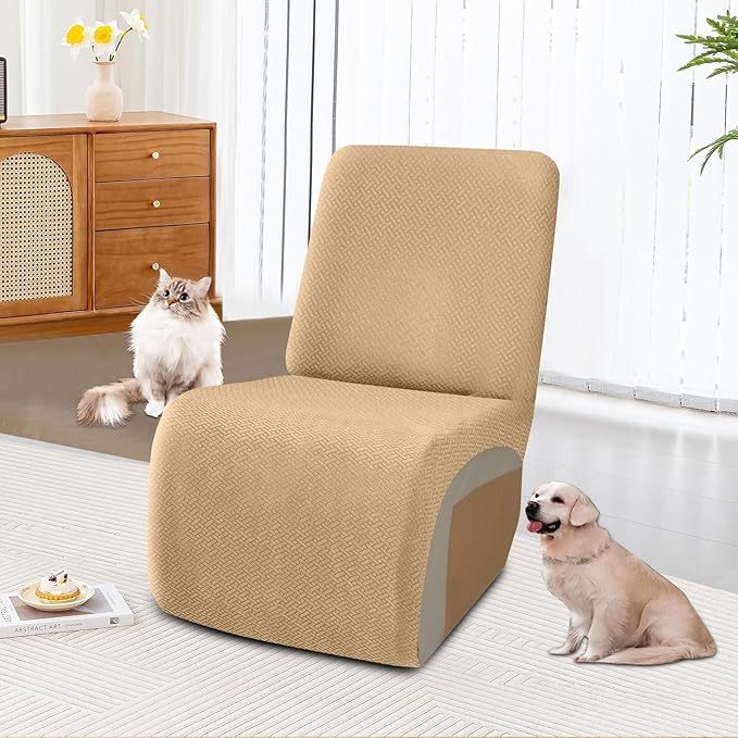 ALIECOM 100% Waterproof Recliner Sectional Couch Covers L Shape Stretch Corner