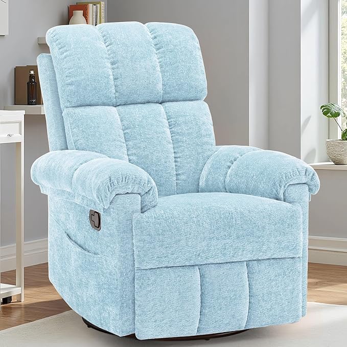 Korser Recliner Chair, Swivel Rocker Recliner Chair