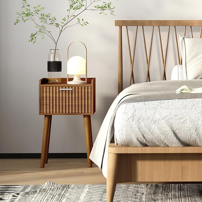 LAATOOREE Small Nightstands Set of 2, Side End Table, Bedside Table