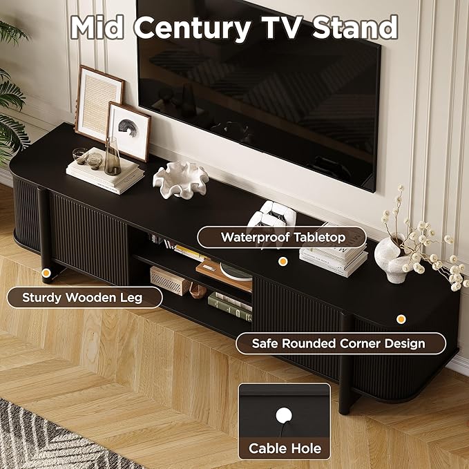 Vabches 70" Mid Century TV Stand