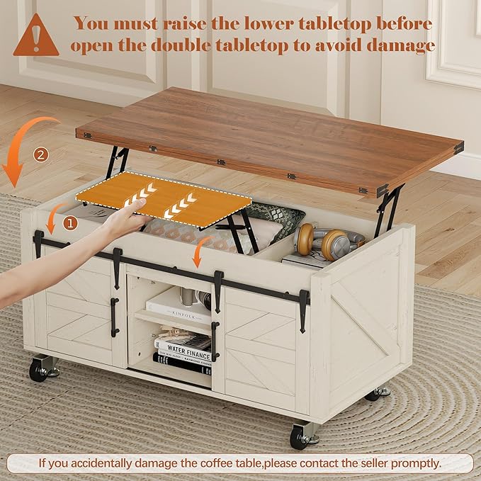 Turosur Lift Top Coffee Table