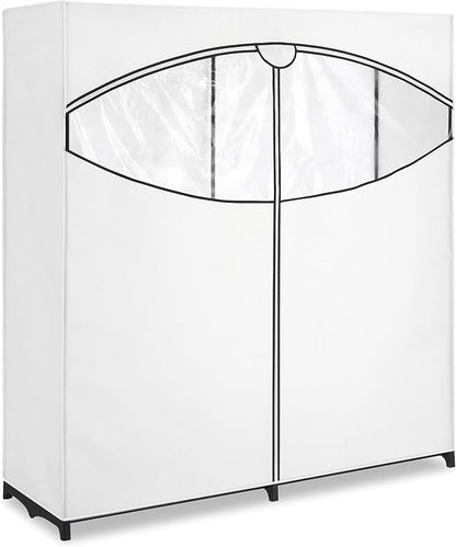 Whitmor 60-inch Extra-Wide Clothes Closet, 60” with White Cover