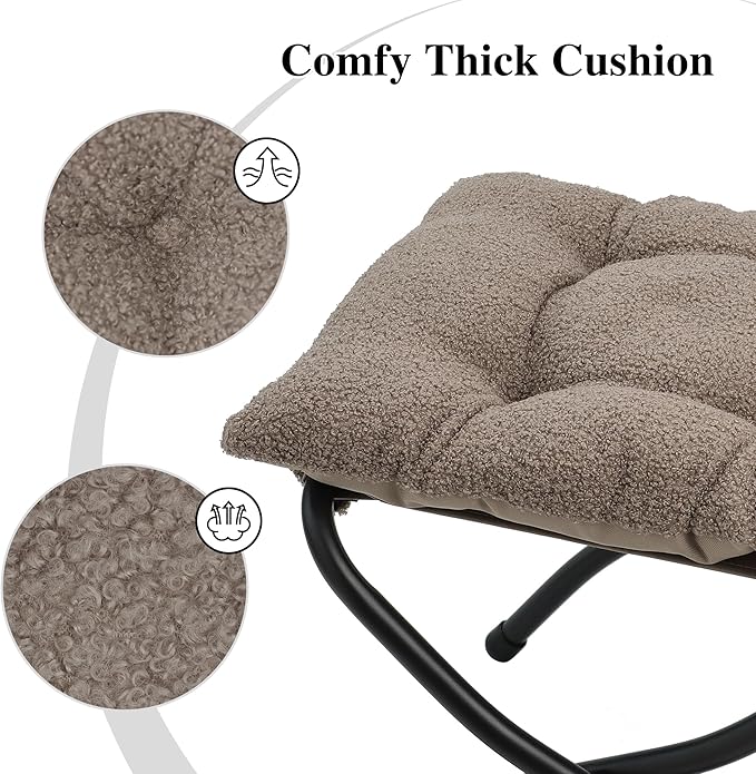 15" Folding Ottoman, Foldable Footrest Stool, Portable Small Foot Stool