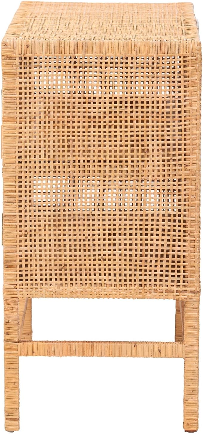 Bali & pari Vivan Natural Rattan Storage Cabinet