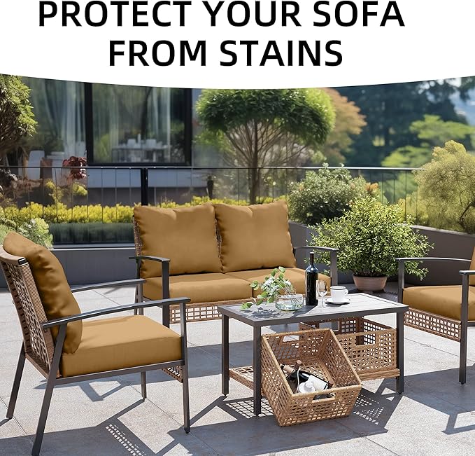 Outdoor Cushion Covers Set, Replacement