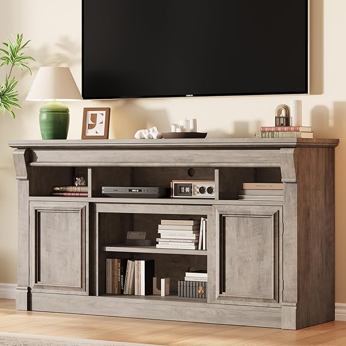 IDEALHOUSE Farmhouse TV Stand for TVs Up to 65", Entertainment Center
