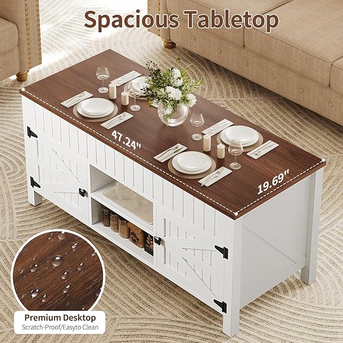 47.3“ Lift Top Coffee Table