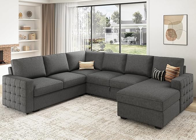 HONBAY Sectional Sleeper Sofa