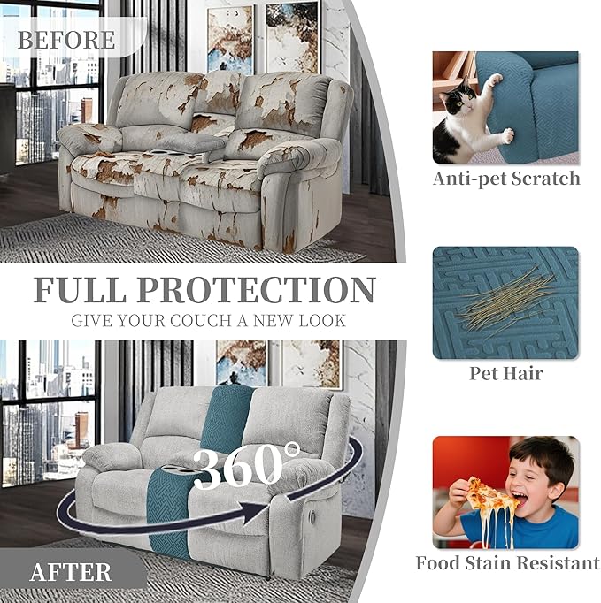 100% Waterproof Sectional Recliner Couch Covers