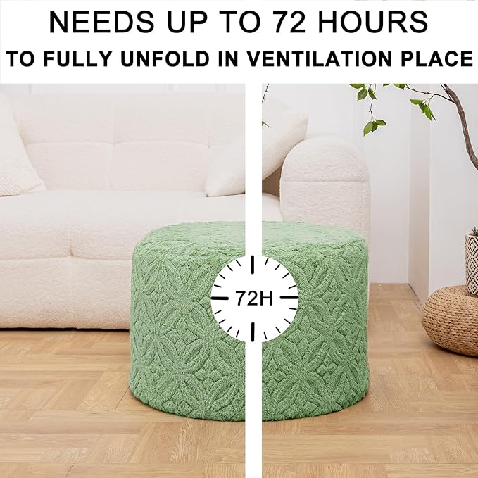 Plush Multi-Functional Ottoman Pouf – Ergonomic Ottoman Foot Rest