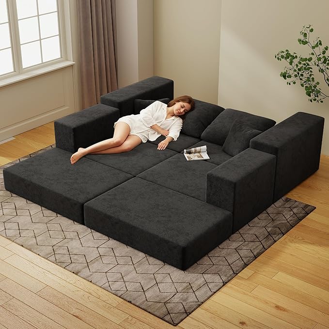Cloud Modular Sectional Sofa, Comfy Boneless Couch
