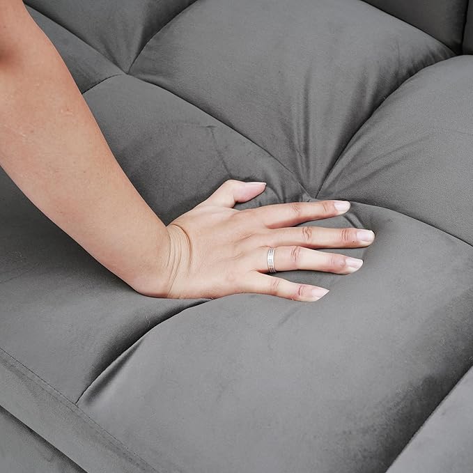 65 Inch Convertible Sleeper Sofa, 3-in-1 Sleeper Loveseat