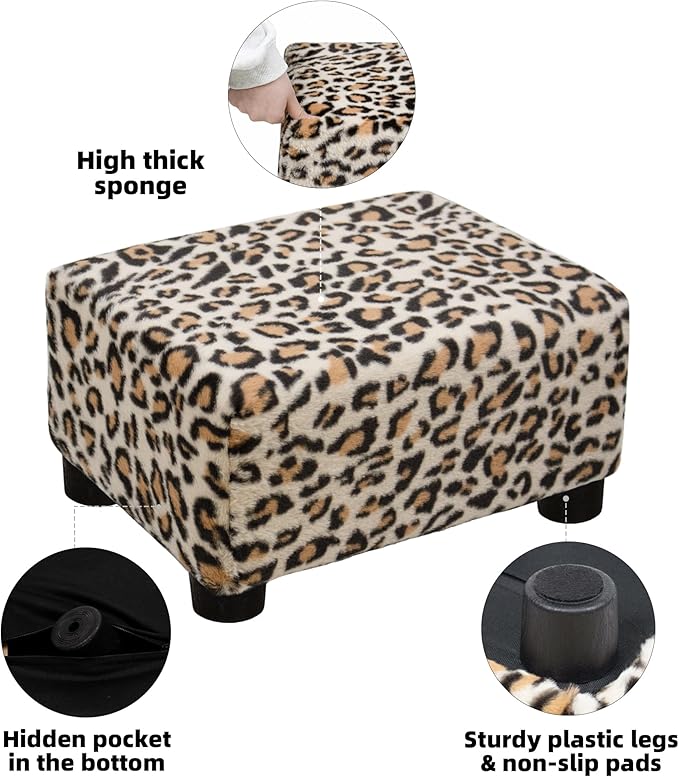 CAROLMADE Small Foot Stool Ottoman Footstool