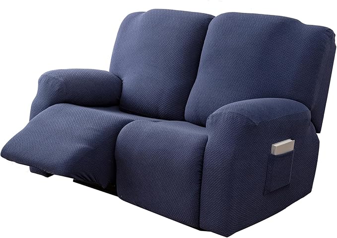 Genina Recliner Loveseat Covers, Stretch Reclining Sofa Covers, 2 Seater Couch