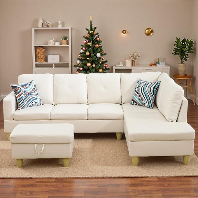 97.5" L Shaped Couch Set, Modular Sectional Couches