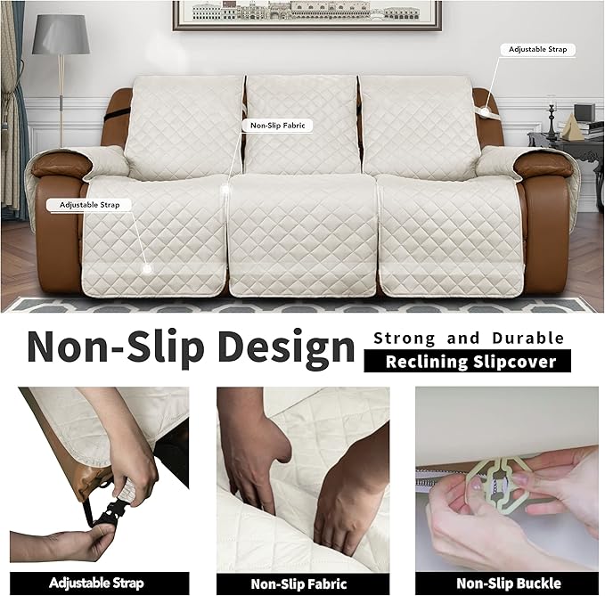Easy-Going Oversized Recliner Sofa Cover, Reversible Couch Cover