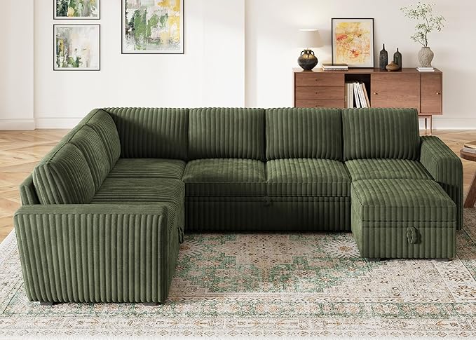 HONBAY Modular Sectional Sleeper Sofa
