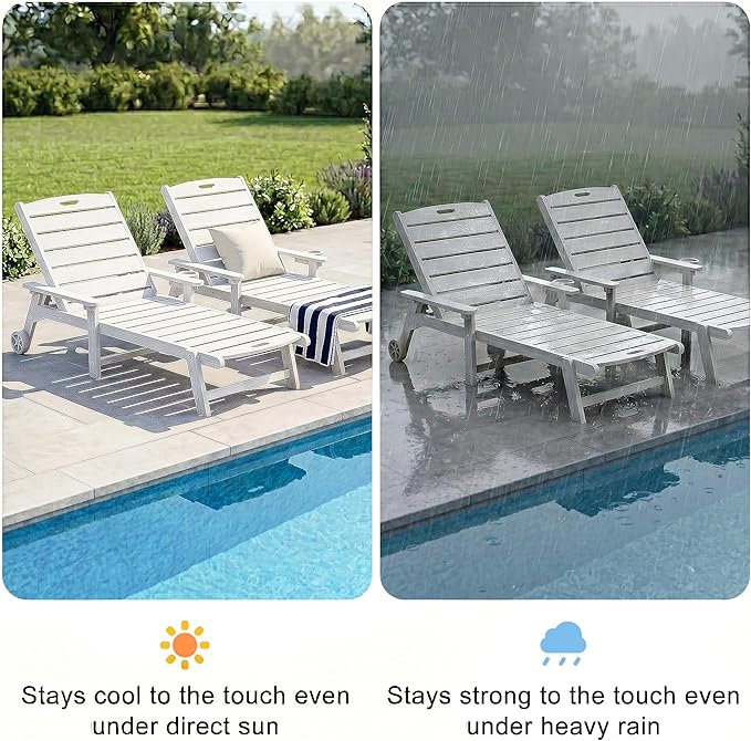 Outdoor Lounge Chair Set of 2