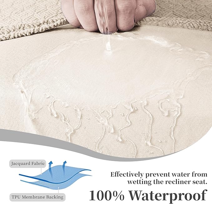 100% Waterproof Sectional Recliner Couch Covers