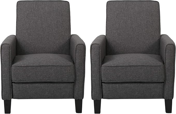 Christopher Knight Home Emmie Fabric Recliner, Dark Brown