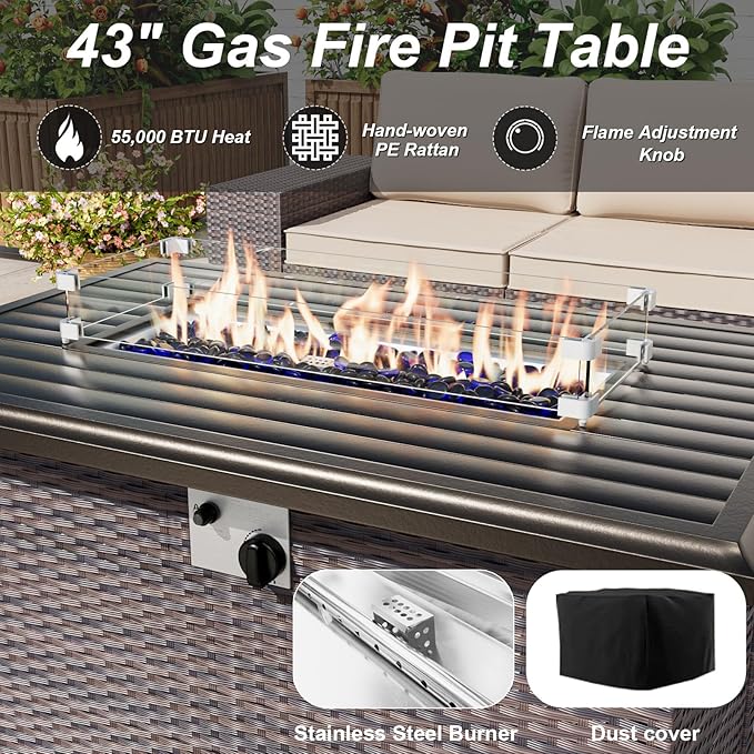 ALAULM Patio Furniture Set