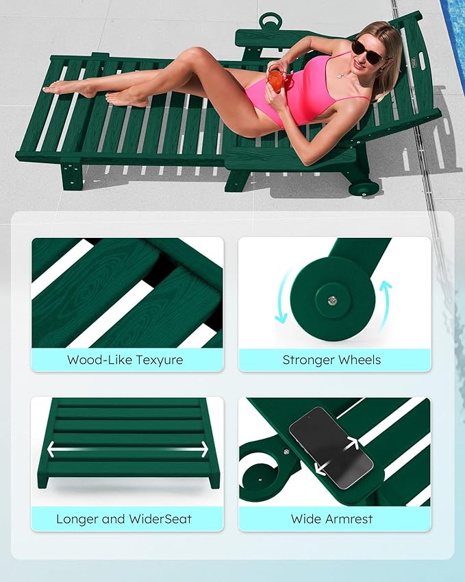 Patio Chaise Lounge Chair Outdoor