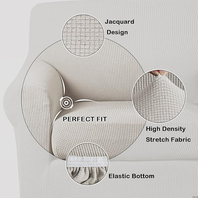 Turquoize 2 Piece Chair Covers Armchair Slipcovers