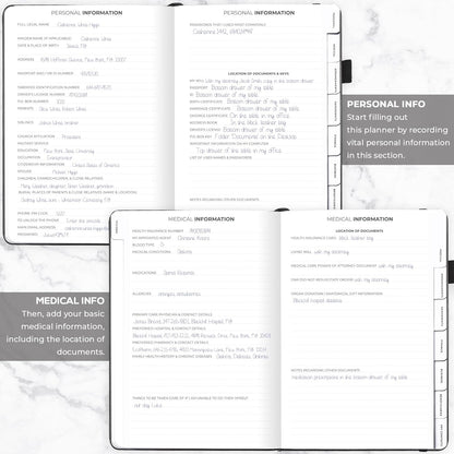 Clever Fox End of Life Planner – Final Arrangements Organizer for Beneficiary, Will Preparation, Last Wishes & Funeral Planning, A4 (Black)