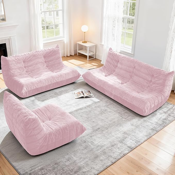 Bean Bag Loveseat Chair Big Sofa Beanbag Chair
