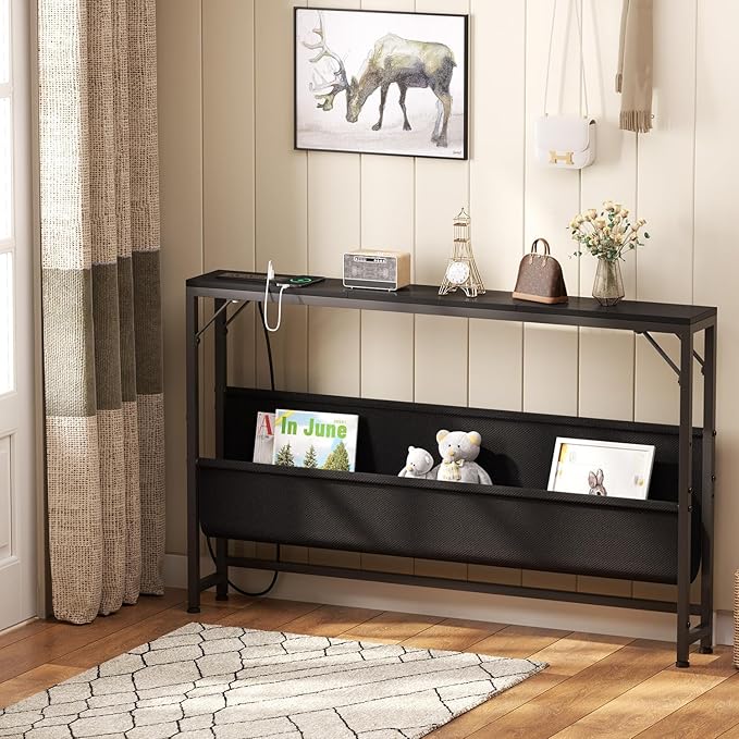 Asgolion 47.2'' Skinny Console Table