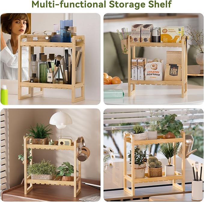 AmazerBath Bamboo Over The Toilet Storage Shelf
