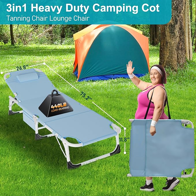 ABORON 3 in 1 Sun Tanning Chair Oversized