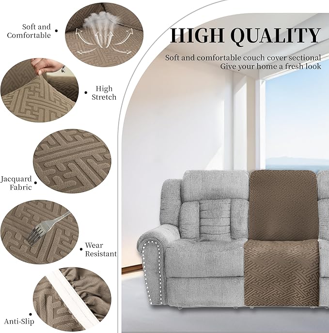 100% Waterproof Sectional Recliner Couch Covers
