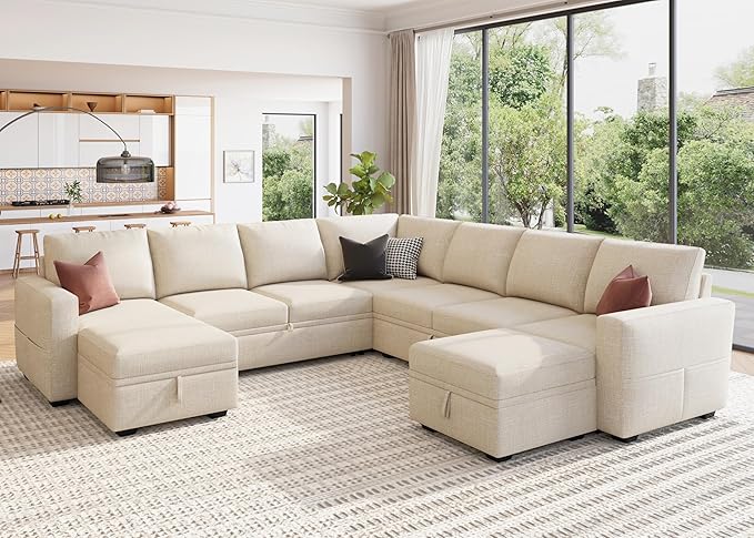HONBAY Modular Sectional Sleeper Sofa