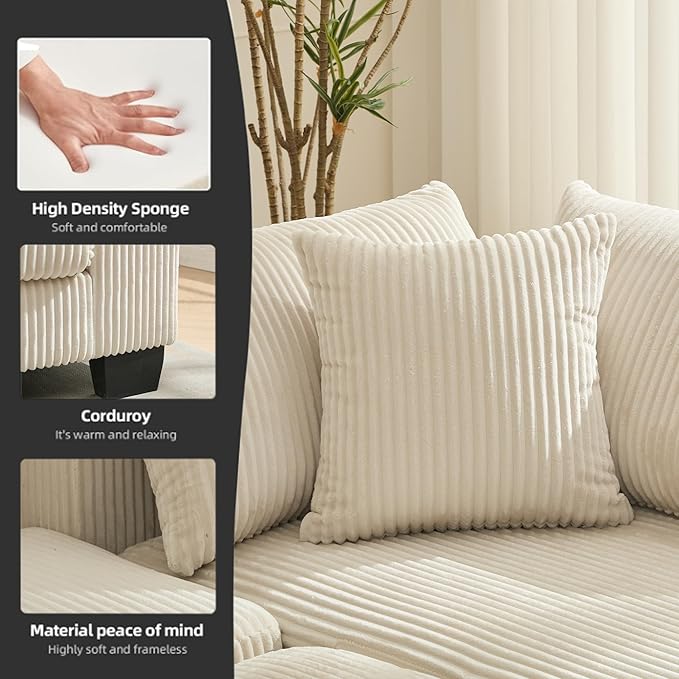 114" Sectional Couches with Pull Out Bed