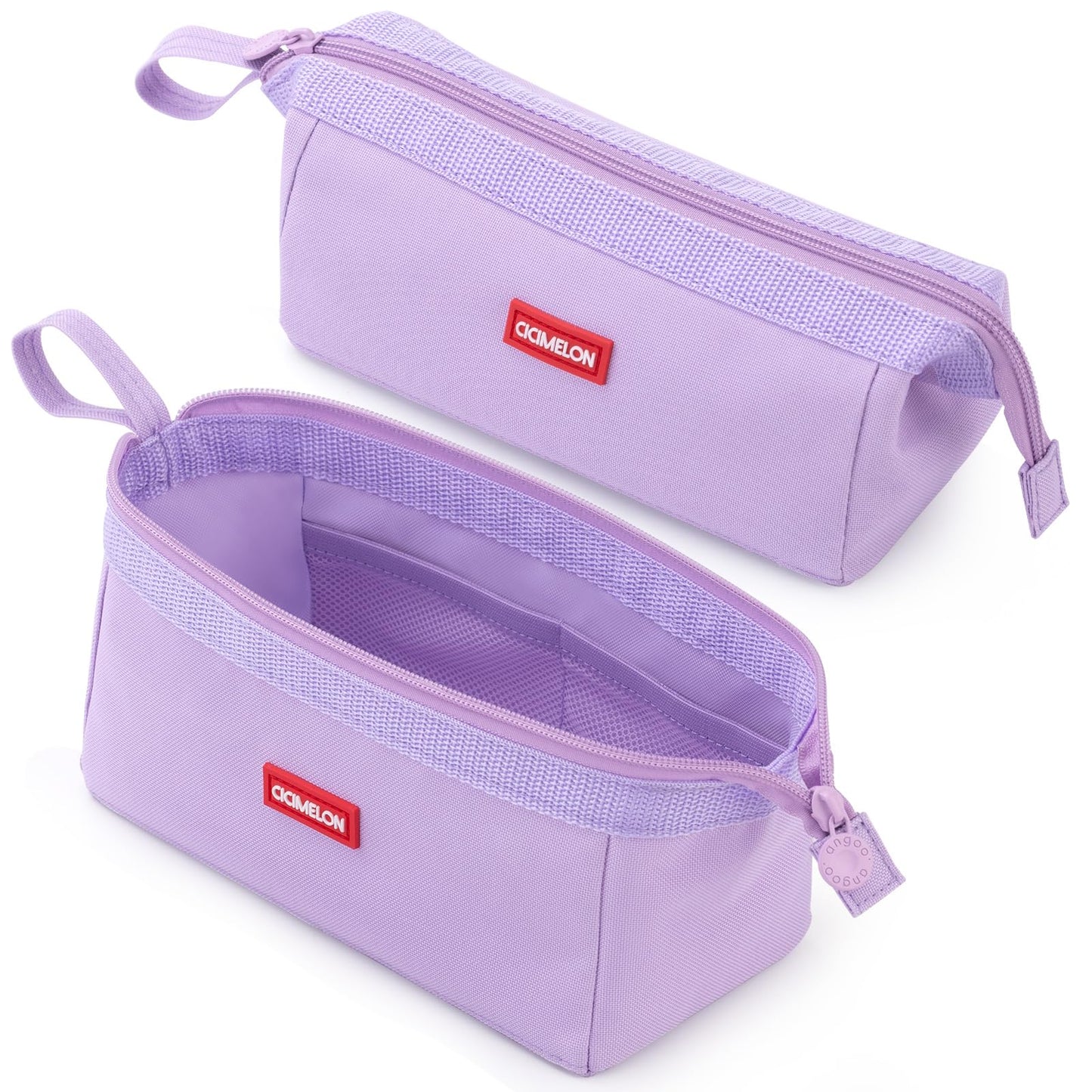 CICIMELON Pencil Case Large Capacity Pouch Pen Bag for School Teen Girl Boy Men Women (Purple)