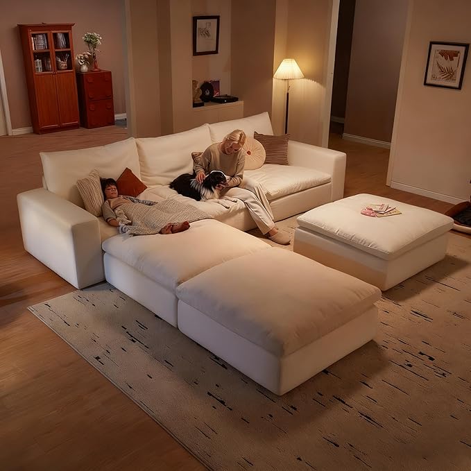 Modular Cloud Sofa, 110.2" Cloud Sectional Couches