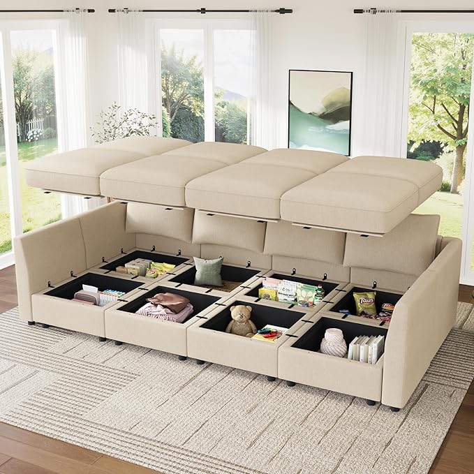 HONBAY Modular Sofa Sectional Sleeper Couch