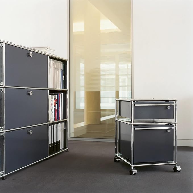 Modern Storage Cabinet Black D Versatile Free-Standing Organizer