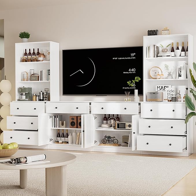 TUSY 71" Large TV Stand Set