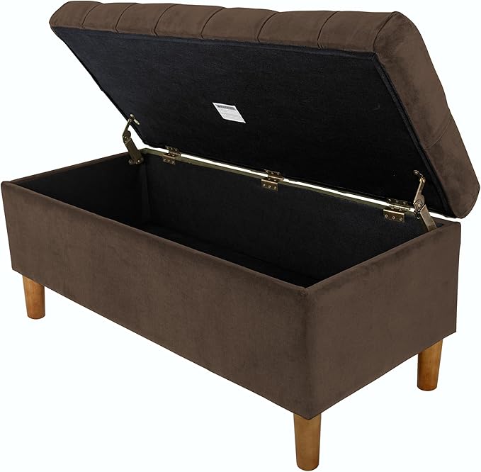 Homepop Home Decor | Tufted Ainsley Button Storage Ottoman Bench