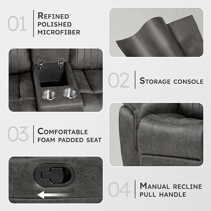 Lexicon Reclining Sectional Couches