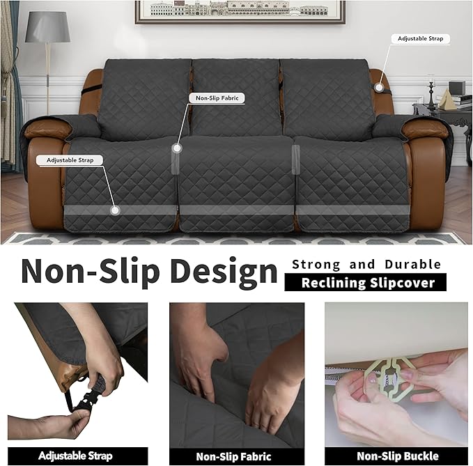 Easy-Going Oversized Recliner Sofa Cover, Reversible Couch Cover