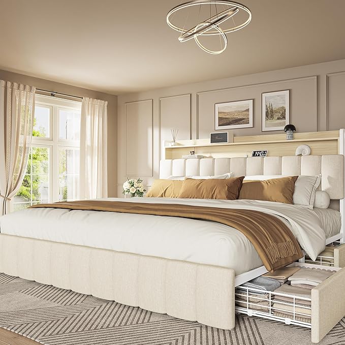PRAISUN Bed Frame King Size